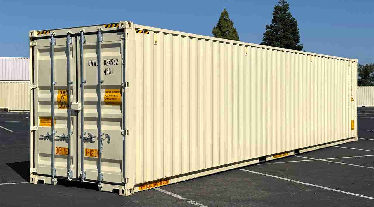 Rent 40ft High Cube (9.5ft) Storage Container w/ Doors on Both Ends