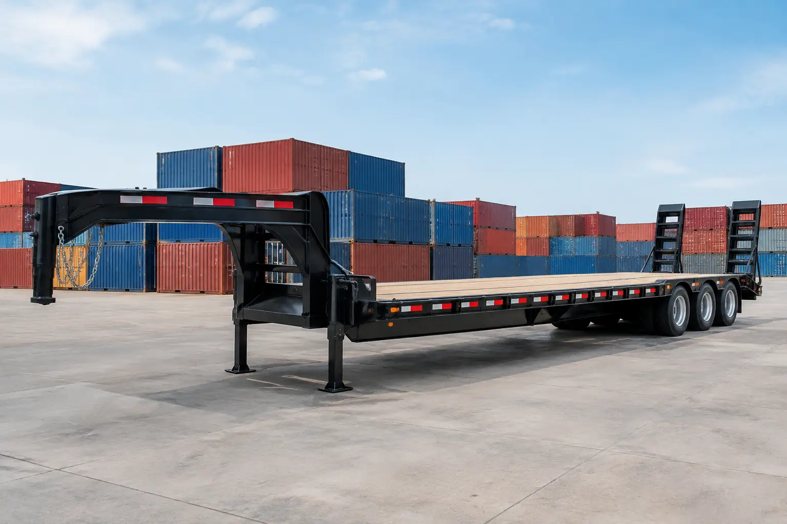 Chasis gooseneck en venta para su operación